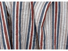 Ткань "Stripes 2" 3D с эффектом помятости (stone wash) 100% лён